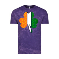 Cloud Purple Shamrock Boobs St Patrick's Day design Vintage Tee - Bettercallsaul