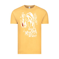 Vintage Mustard Scream Favorite Scary Movie Vintage Tee - minhPixels