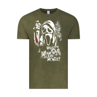 Vintage Olive Scream Favorite Scary Movie Vintage Tee - minhPixels