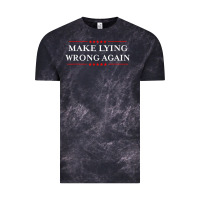 Cloud Black Make Lying Wrong Again   Gift Resist Racism AntiTrump Vintage Tee - minhPixels