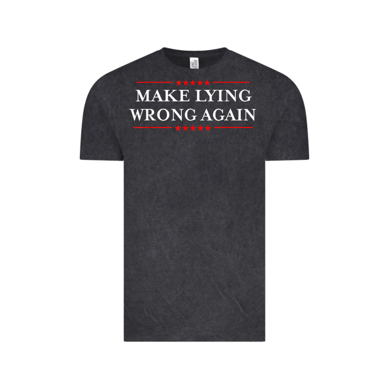 Make Lying Wrong Again   Gift Resist Racism Antitrump Vintage Tee by minhPixels | Teevron