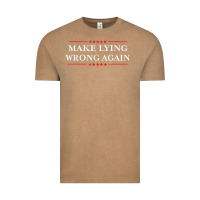 Vintage Coffee Make Lying Wrong Again   Gift Resist Racism AntiTrump Vintage Tee - minhPixels