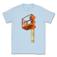 Dusty Blue Single Man Lift Classic Tee - LillyAllenDesigns