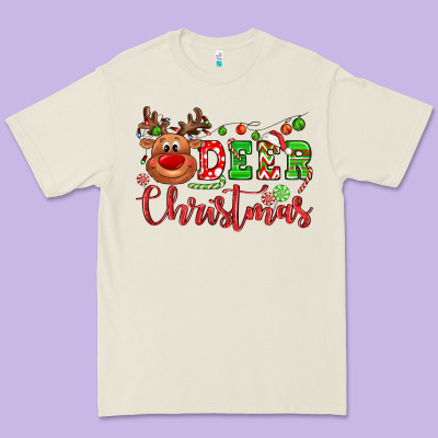 Deer Christmas Reindeer Premium Tee Designed By Nancycooperartshop