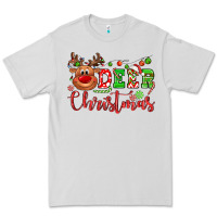 Dove Grey Deer Christmas reindeer Premium Tee - NancyCooperArtShop