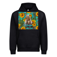 Black mama bear with sunflowers and cactus Urban Hoodie - Artiststas