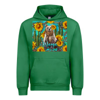 Emerald mama bear with sunflowers and cactus Urban Hoodie - Artiststas