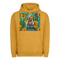 Pigment Peanut Butter mama bear with sunflowers and cactus Urban Hoodie - Artiststas