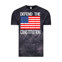 Cloud Black Defend the Constitution US Political Protest Tee Vintage Tee - minhPixels