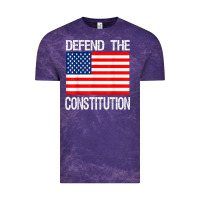 Cloud Purple Defend the Constitution US Political Protest Tee Vintage Tee - minhPixels