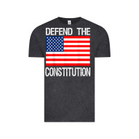 Vintage Black Defend the Constitution US Political Protest Tee Vintage Tee - minhPixels