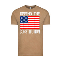 Vintage Coffee Defend the Constitution US Political Protest Tee Vintage Tee - minhPixels