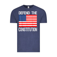 Vintage Denim Defend the Constitution US Political Protest Tee Vintage Tee - minhPixels