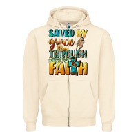 Sandshell saved by grace through faith Zipper Hoodie - BundleAndBundleShop