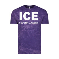 Cloud Purple ICE Federal Agent Halloween Costume Police Immigration Shirt Vintage Tee - minhPixels