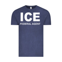 Vintage Denim ICE Federal Agent Halloween Costume Police Immigration Shirt Vintage Tee - minhPixels