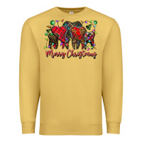 Antique Gold merry Christmas teeth Premium Sweatshirt - CowhideDigitalArt