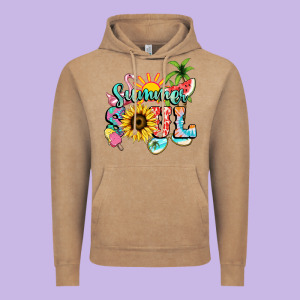 Summer Soul Vintage Hoodie Designed By Nancycooperartshop