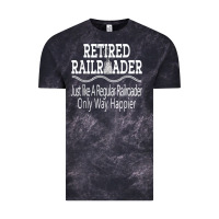 Cloud Black Mens Railroad Retirement Gifts For Men Vintage Tee - minhPixels