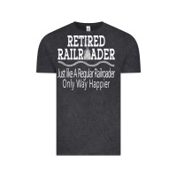 Vintage Black Mens Railroad Retirement Gifts For Men Vintage Tee - minhPixels