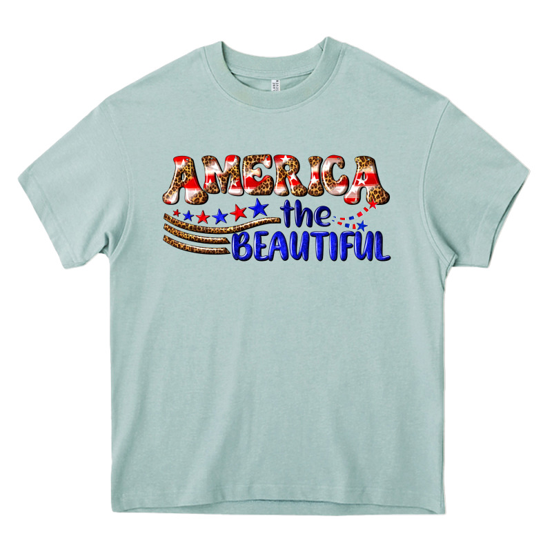 America The Beautiful Heavy Core Tee by NancyCooperArtShop | Teevron