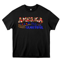 Black America the beautiful Heavy Core Tee - NancyCooperArtShop
