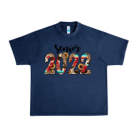 Navy senior 2022 western Urban Heavy Tee - JahusDesignShop