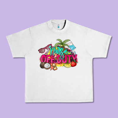Nurse Off Duty Urban Heavy Tee Designed By Nancycooperartshop