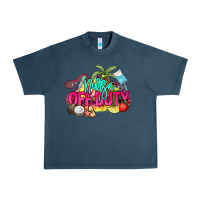 Midnight Navy Nurse off duty Urban Heavy Tee - NancyCooperArtShop