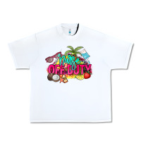 White Nurse off duty Urban Heavy Tee - NancyCooperArtShop