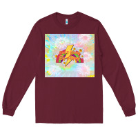 Burgundy don't worry be happy Long Sleeve Tee - TumblerDesignByShophia