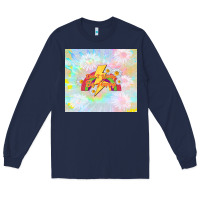 Navy don't worry be happy Long Sleeve Tee - TumblerDesignByShophia