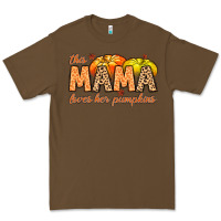 Cacao this mama loves her pumpkins Premium Tee - MaliasSmallBusiness