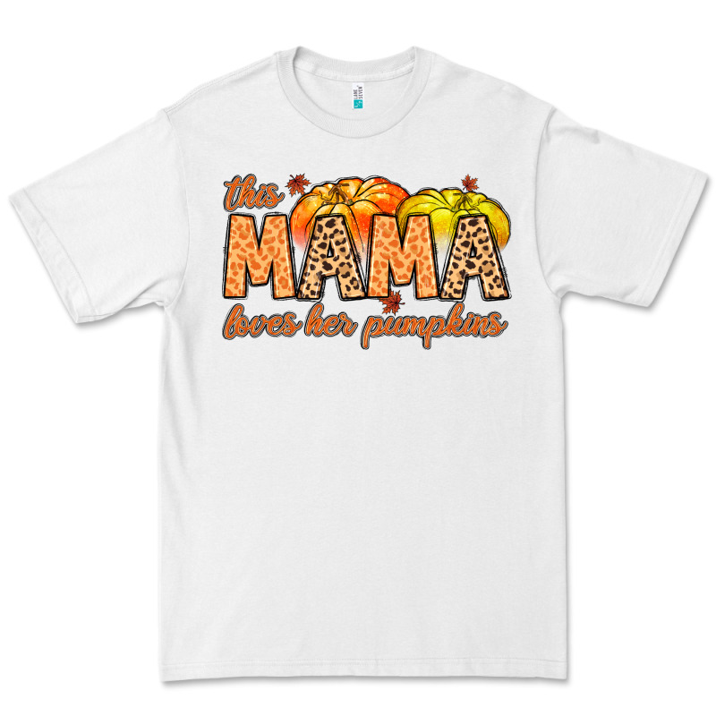 This Mama Loves Her Pumpkins Premium Tee by MaliasSmallBusiness | Teevron
