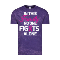 Cloud Purple In This Family No One Fights Alone Cancer Survivor Vintage Tee - Bettercallsaul