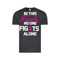 Vintage Black In This Family No One Fights Alone Cancer Survivor Vintage Tee - Bettercallsaul