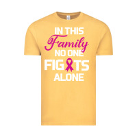 In This Family No One Fights Alone Cancer Survivor Vintage Tee | Teevron