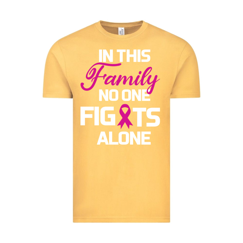 In This Family No One Fights Alone Cancer Survivor Vintage Tee by Bettercallsaul | Teevron