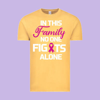 In This Family No One Fights Alone Cancer Survivor Vintage Tee Designed By Bettercallsaul