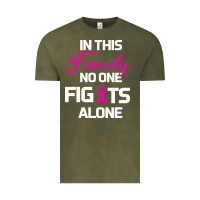 Vintage Olive In This Family No One Fights Alone Cancer Survivor Vintage Tee - Bettercallsaul