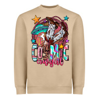 Mushroom cosmic cowgirl Heavyweight Sweatshirt - OliviaCreatesArt