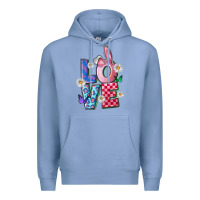 Colony Blue easter love Premium Hoodie - FaDigitalArtStudio