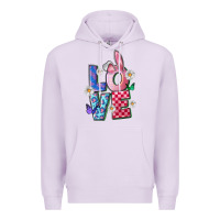 Lilac easter love Premium Hoodie - FaDigitalArtStudio