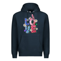 Navy easter love Premium Hoodie - FaDigitalArtStudio