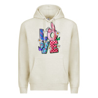 Oatmeal Heather easter love Premium Hoodie - FaDigitalArtStudio