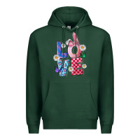 Sports Green easter love Premium Hoodie - FaDigitalArtStudio