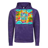 Cloud Purple summer Vintage Hoodie - NancyCooperArtShop