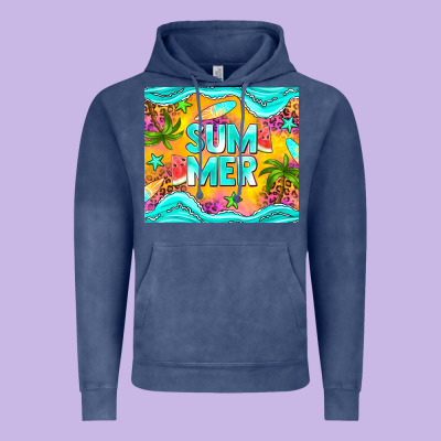 Summer Vintage Hoodie Designed By Nancycooperartshop