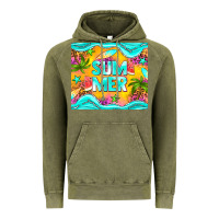 Vintage Olive summer Vintage Hoodie - NancyCooperArtShop