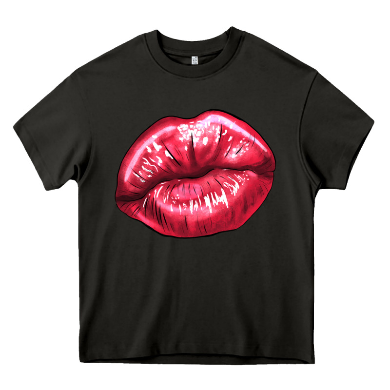 Lips Mark Heavy Core Tee by NancyCooperArtShop | Teevron